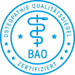 Ein Gütesiegel für einen zertifizierten Osteopathen